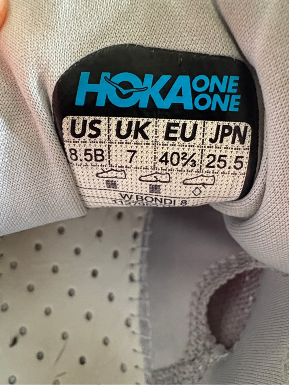 Hoka Women's Light Gray Athletic Running Shoes with Subtle Pink Accents - Picture 8 of 8